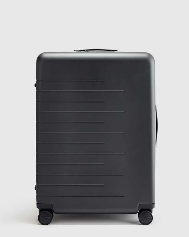 Black Expandable Large Check-In Suitcase