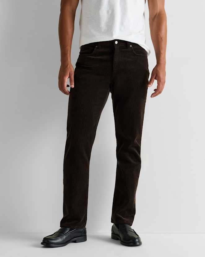 Espresso Organic Stretch Corduroy 5-Pocket Pants