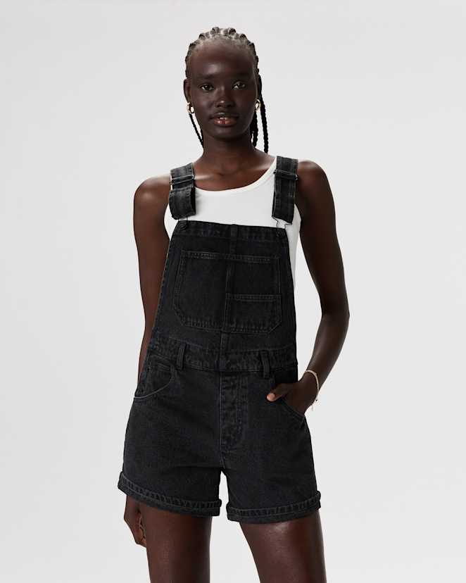 Mascara Black 100% Organic Denim Shortalls