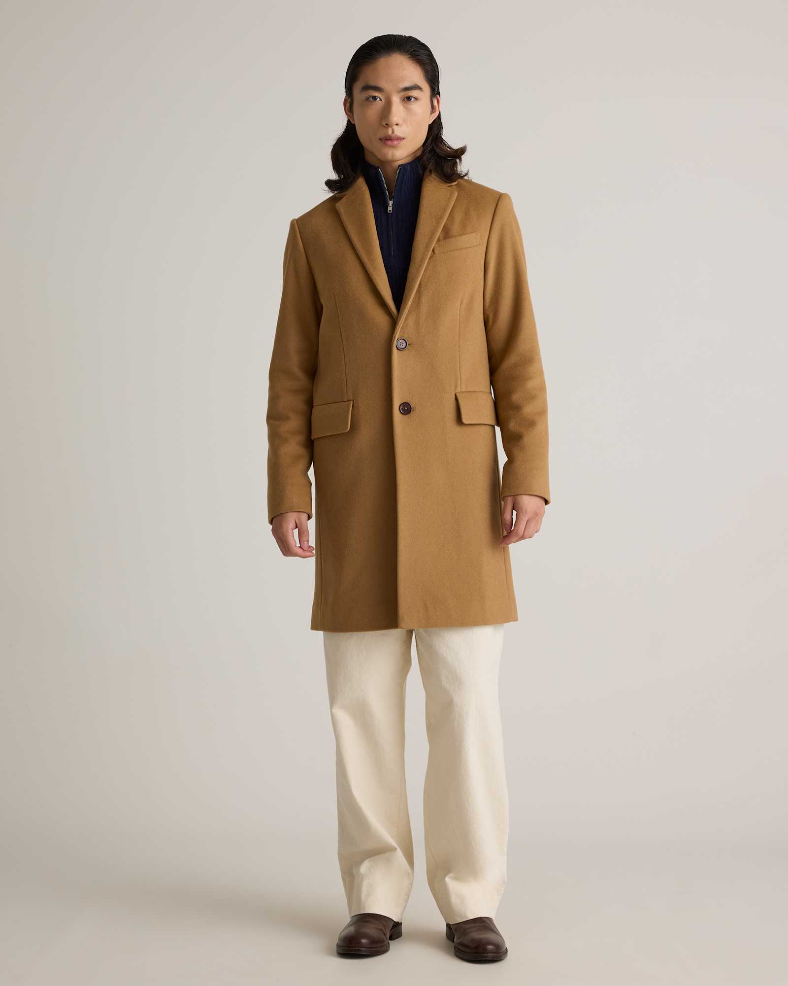 M-JKT-43-CRML 1914 EDITED caramel Italian Wool Overcoat