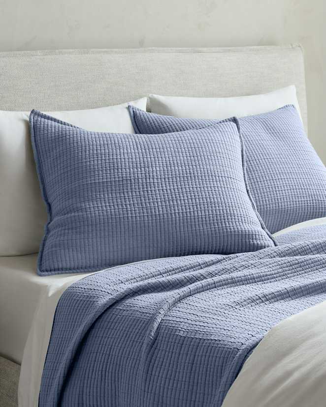 Mineral Organic Ribbed Cotton Shams