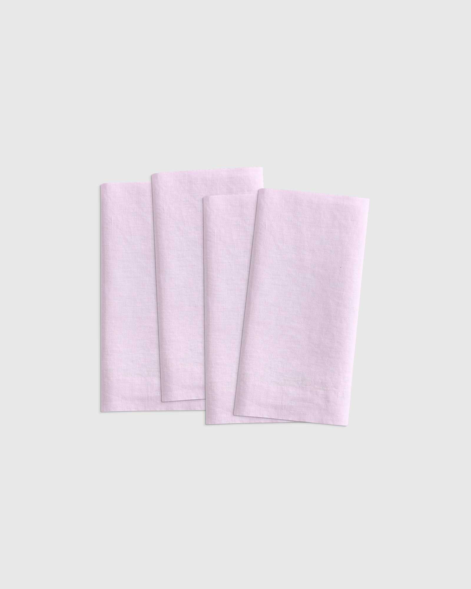 Orchid European Linen Wide-Hem Napkins (Set of 4)