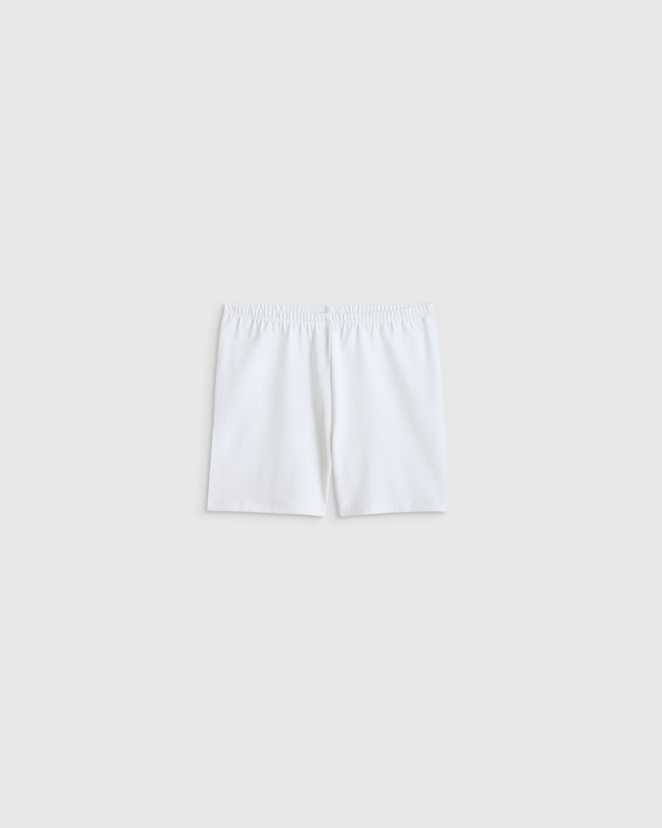 White Organic Cotton Cartwheel Shorts