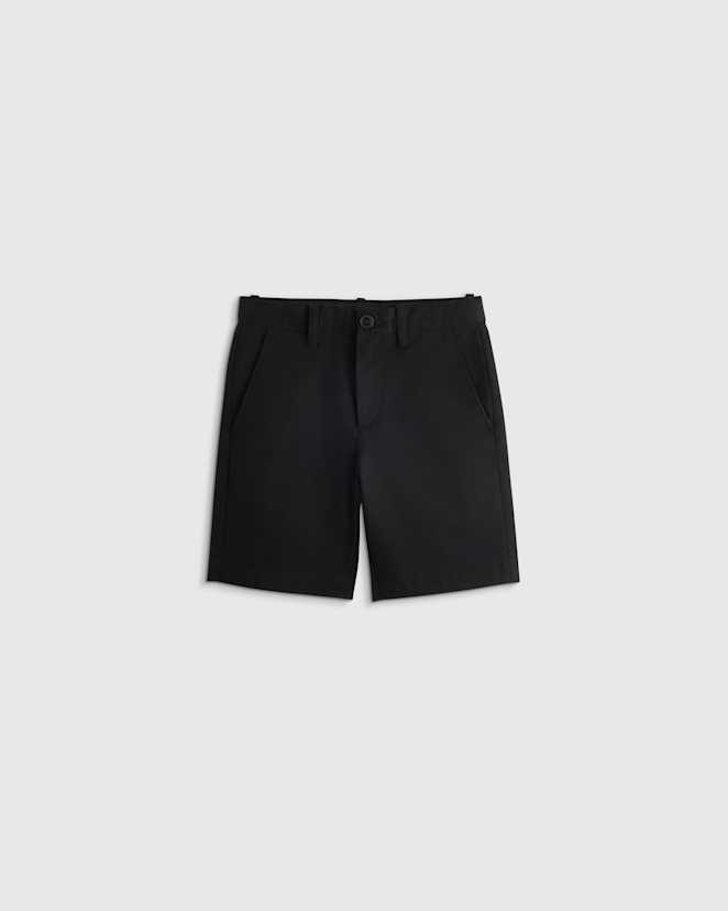 Black Organic Cotton Stretch Classic Chino Short