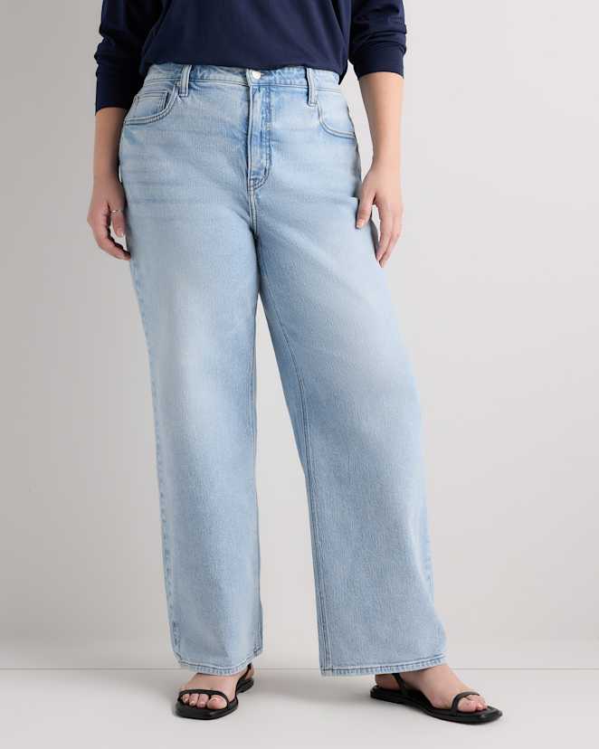 Cool Blue Bella Stretch Relaxed Straight Jeans