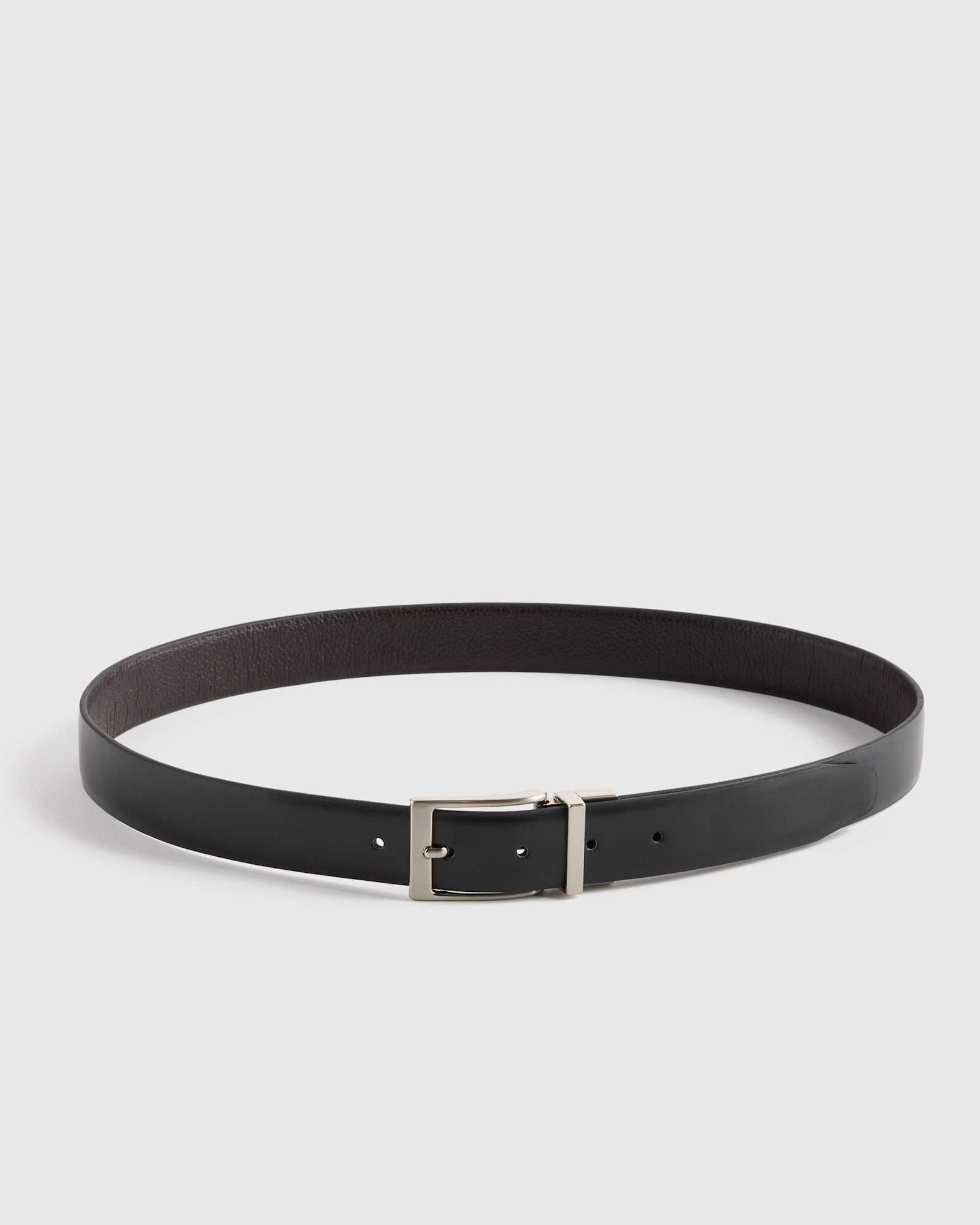 M-BLT-5 Owen Calfskin Leather Belt Black Hickory113 EDITED