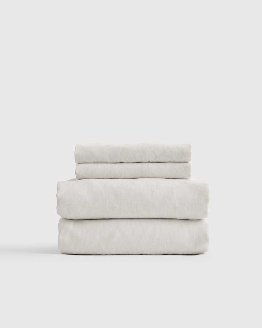 Sand European Linen Sheet Set