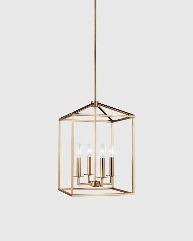 Brass Steel Lantern Pendant Light