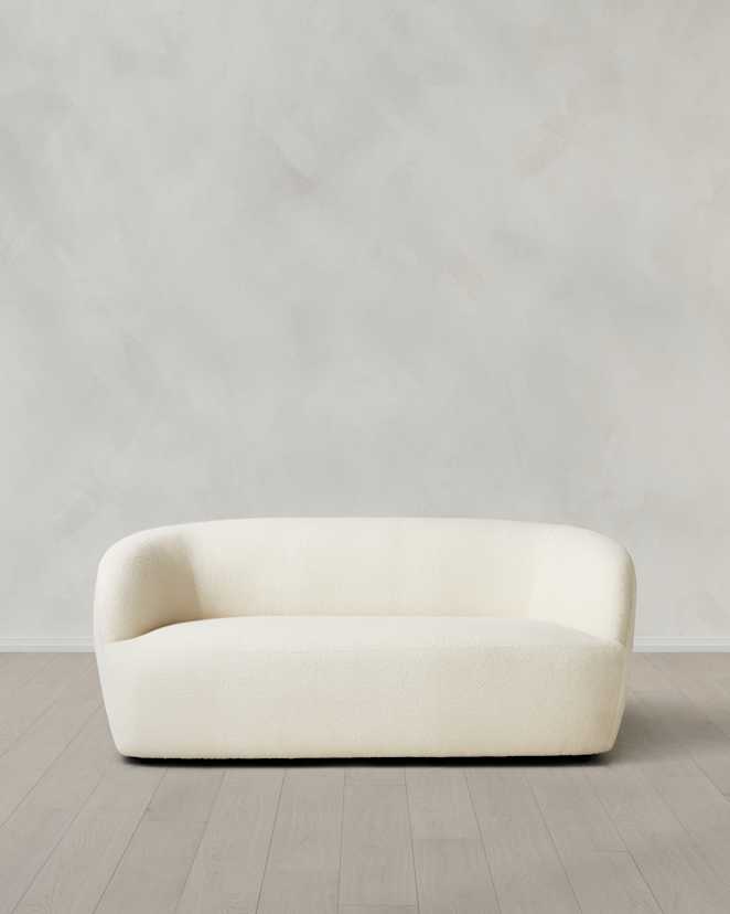Ivory Performance Boucle Loveseat