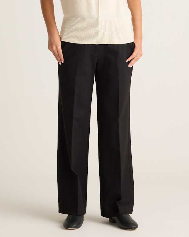 Black Ultra-Stretch Ponte Trouser