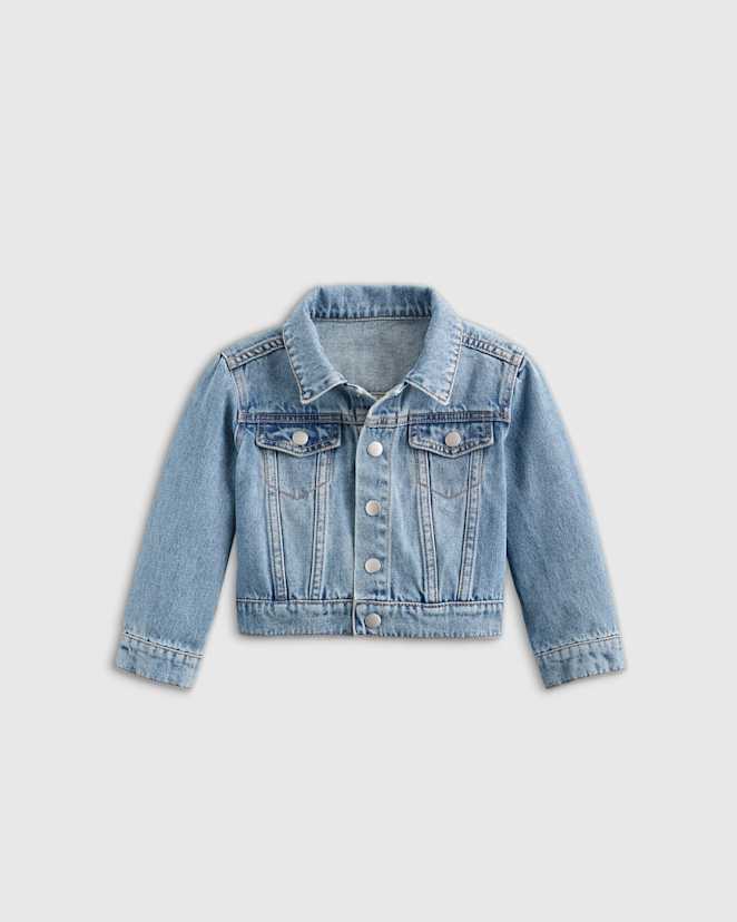 Light Wash 100% Organic Cotton Denim Jacket
