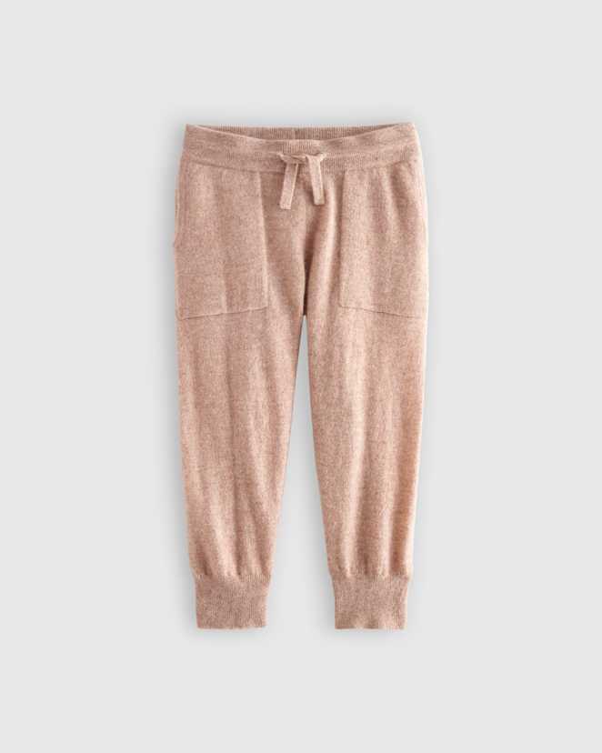 Oatmeal Washable Cashmere Jogger