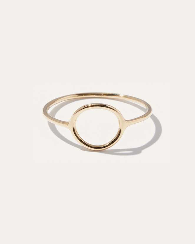 Yellow Gold 14K Gold Circle Ring