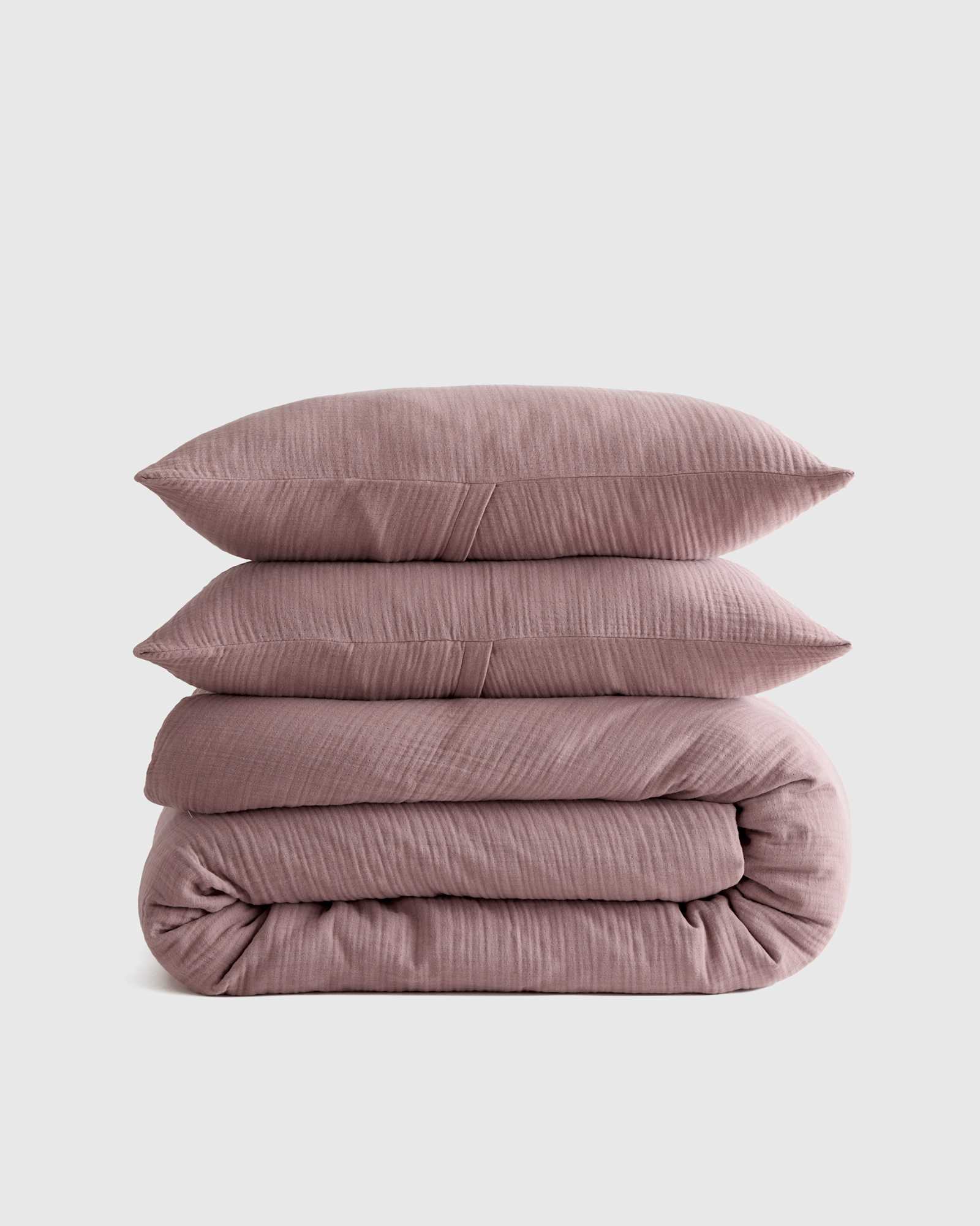 fig Organic Airy Gauze Duvet Cover Set