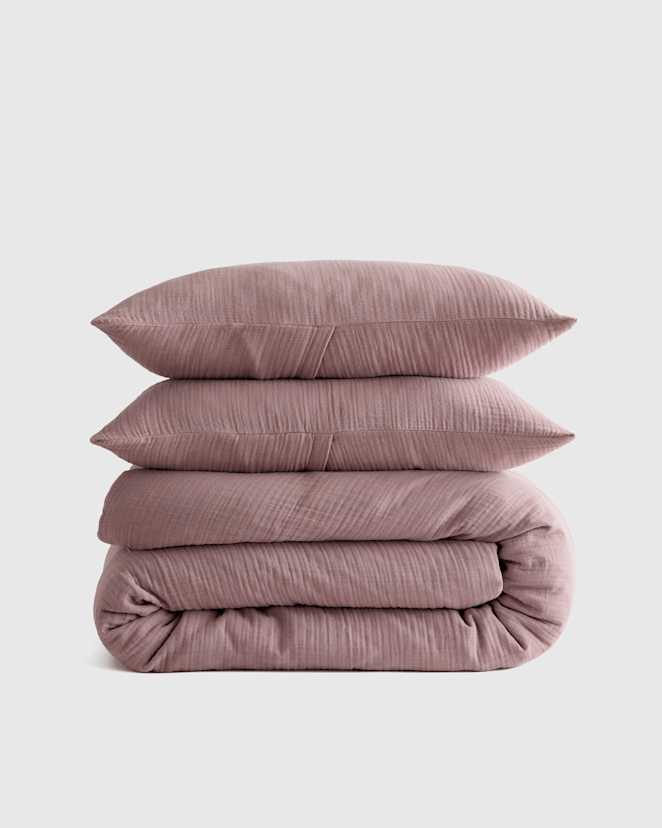 Fig Organic Airy Gauze Duvet Cover Set