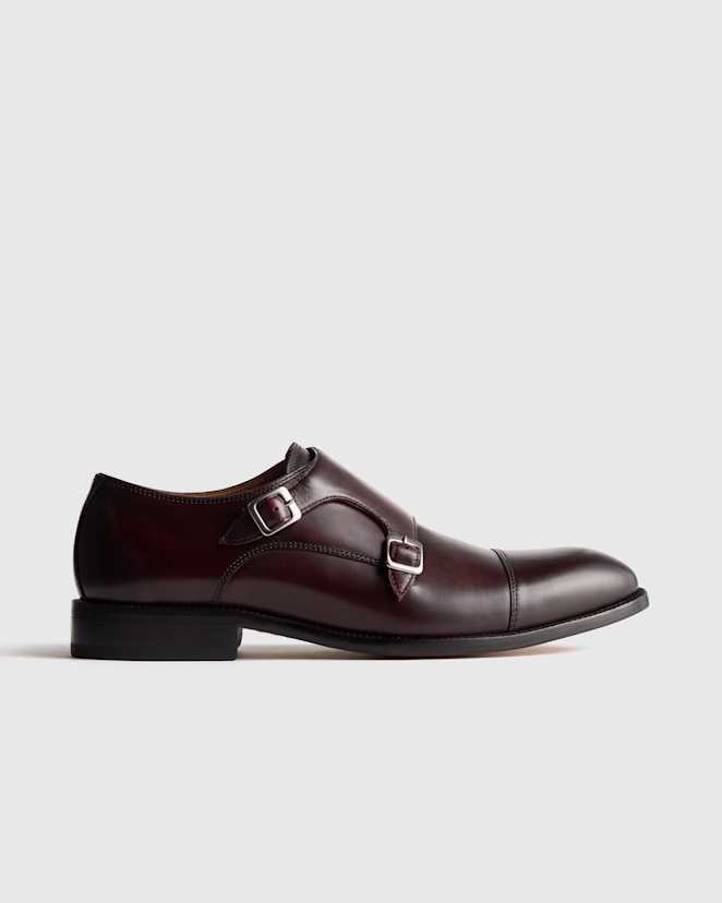 Oxblood Italian Leather Monk Strap Oxford