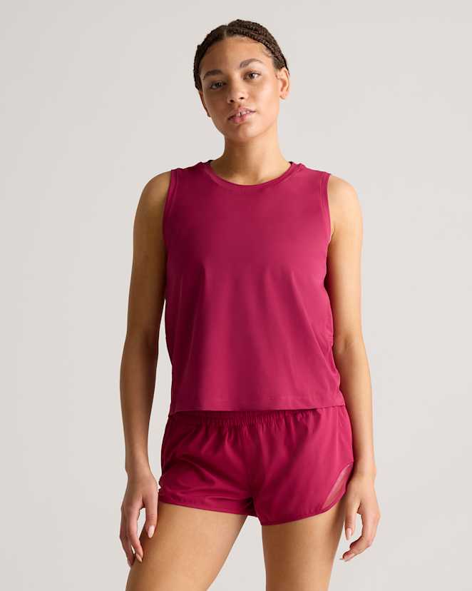 Berry Essential Run Cropped Muscle Tank