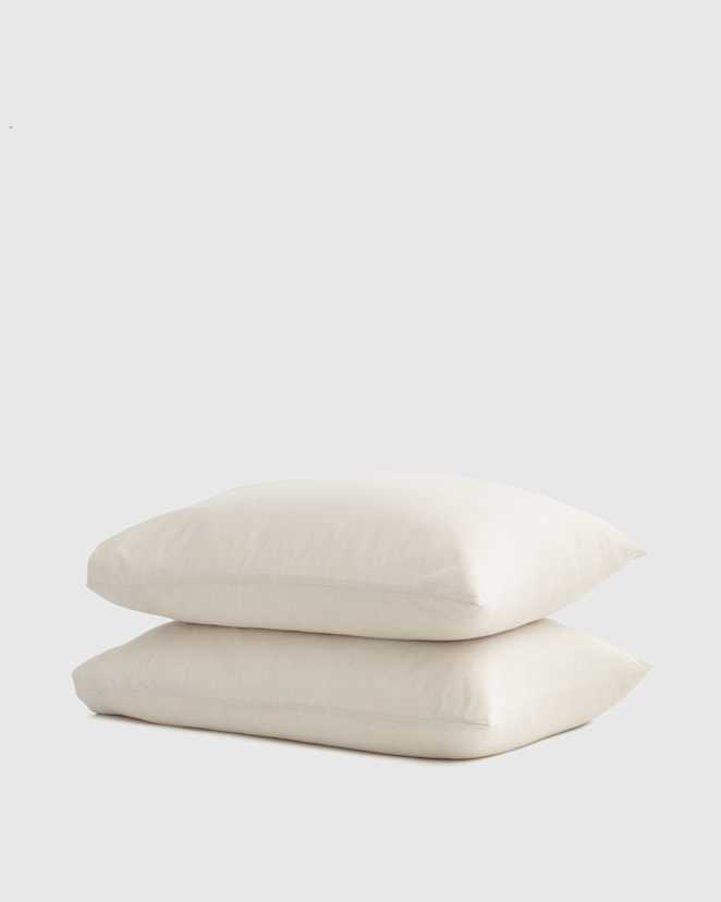 Natural Mongolian Cashmere Cotton Pillowcase Set