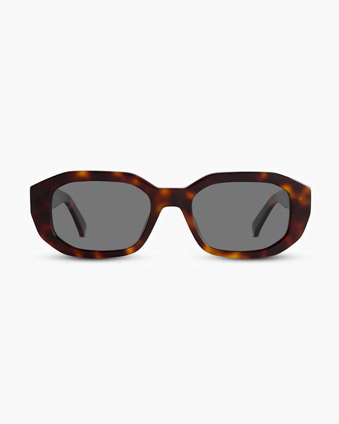 Ginger Tortoise with Grey Lens Barbados Polarized Acetate Sunglasses