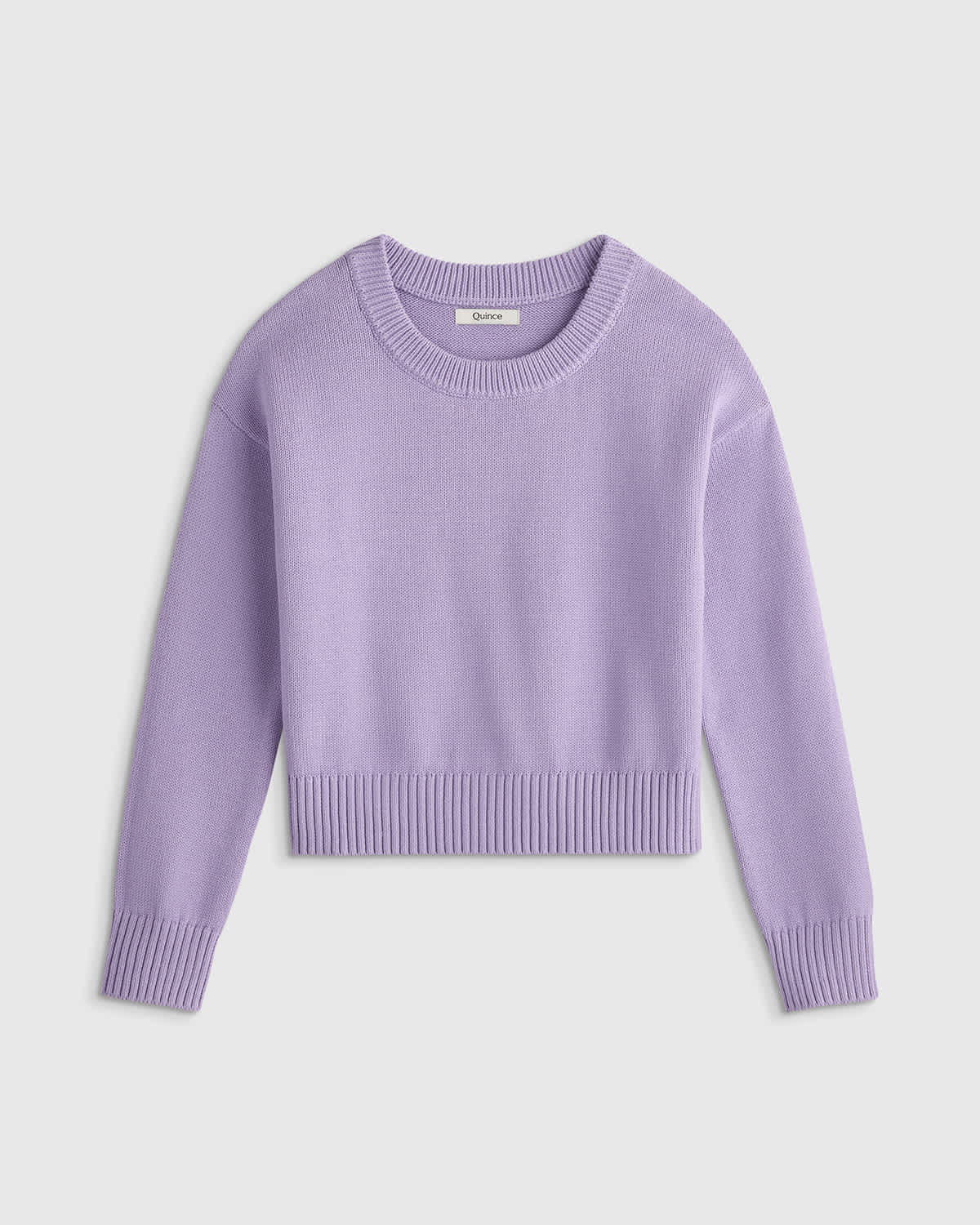 lilac 100% Organic Cotton Crewneck Sweater