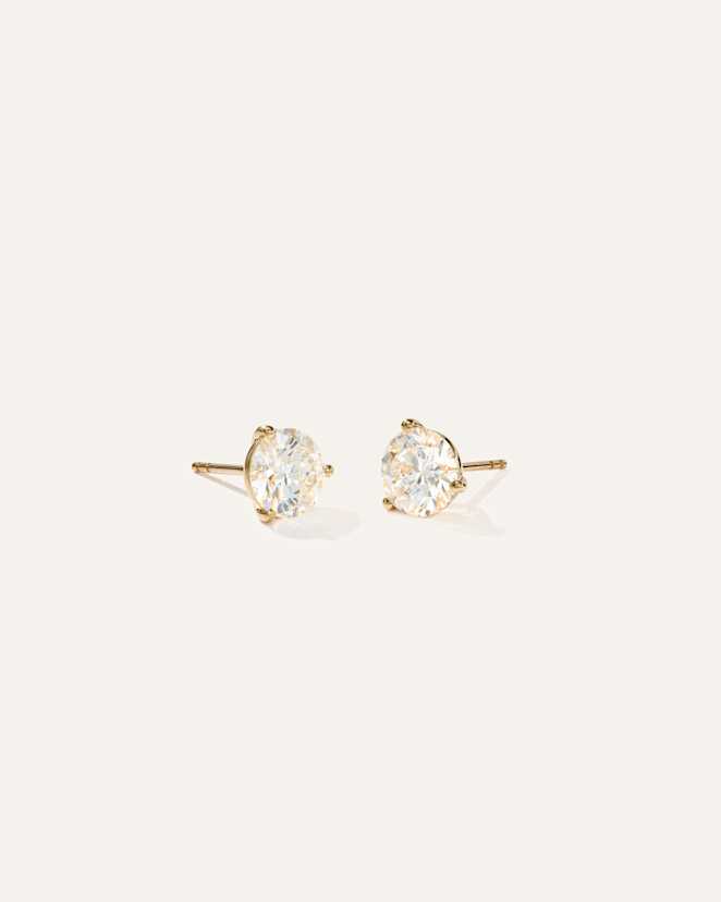 Yellow Gold 14K Gold Lab Grown Diamond Martini Studs