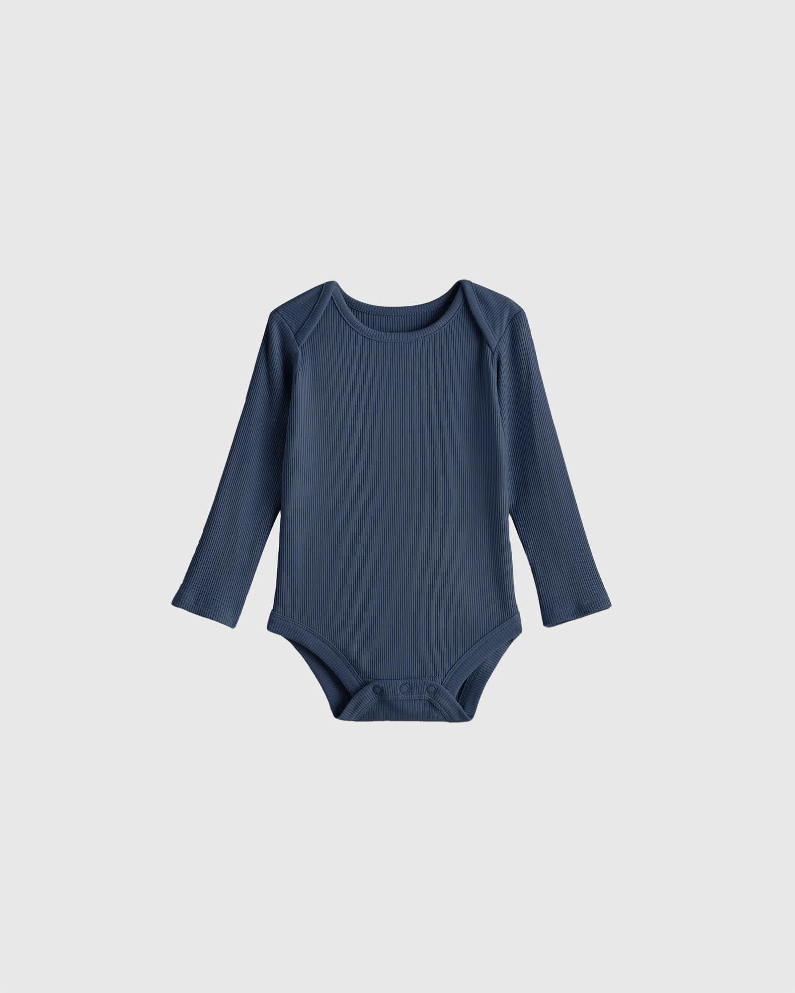 Deep Sea Blue Softest Rib Long Sleeve Bodysuit