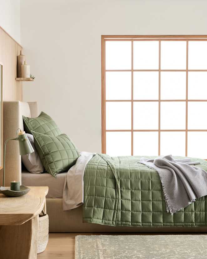 Olive Bamboo Box Quilt