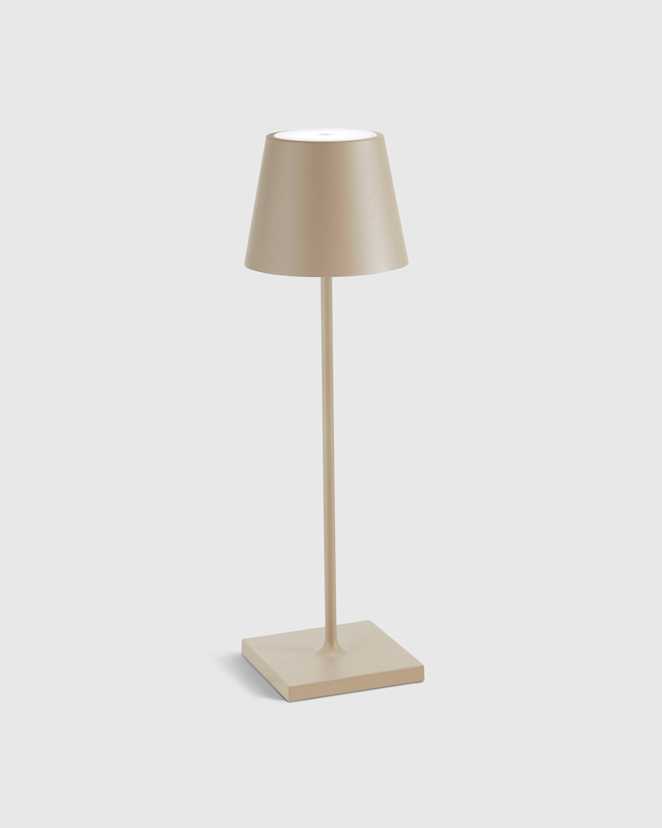 Sand Poldina Pro Rechargeable Table Lamp by Zafferano