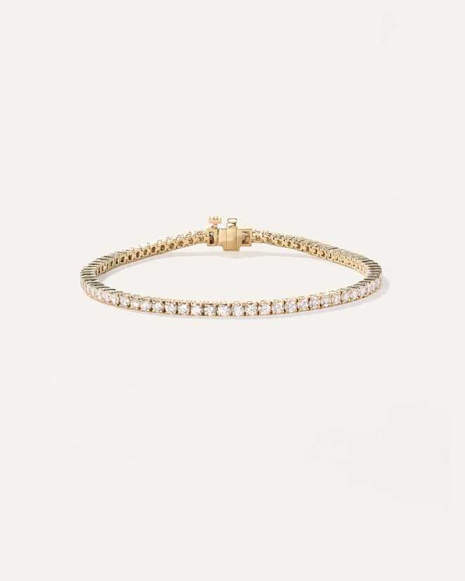 Yellow Gold 14K Gold Lab Grown Diamond Tennis Bracelet