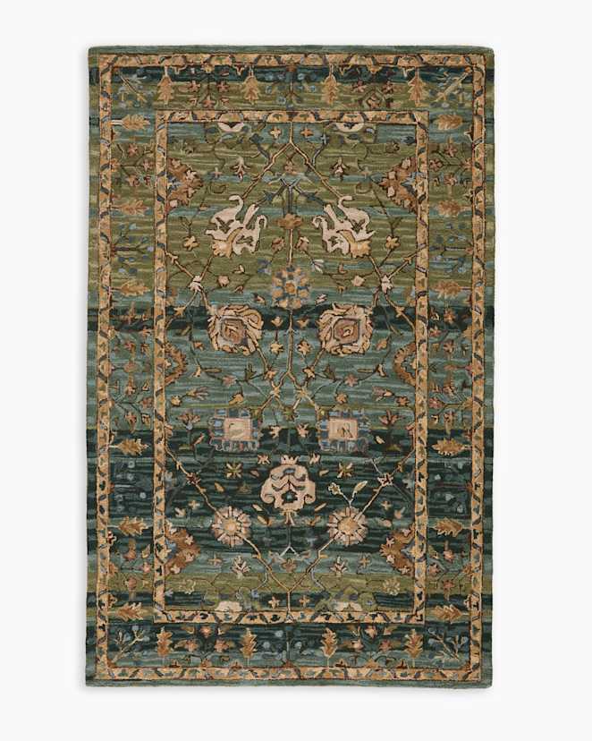 Green Aden Wool Rug