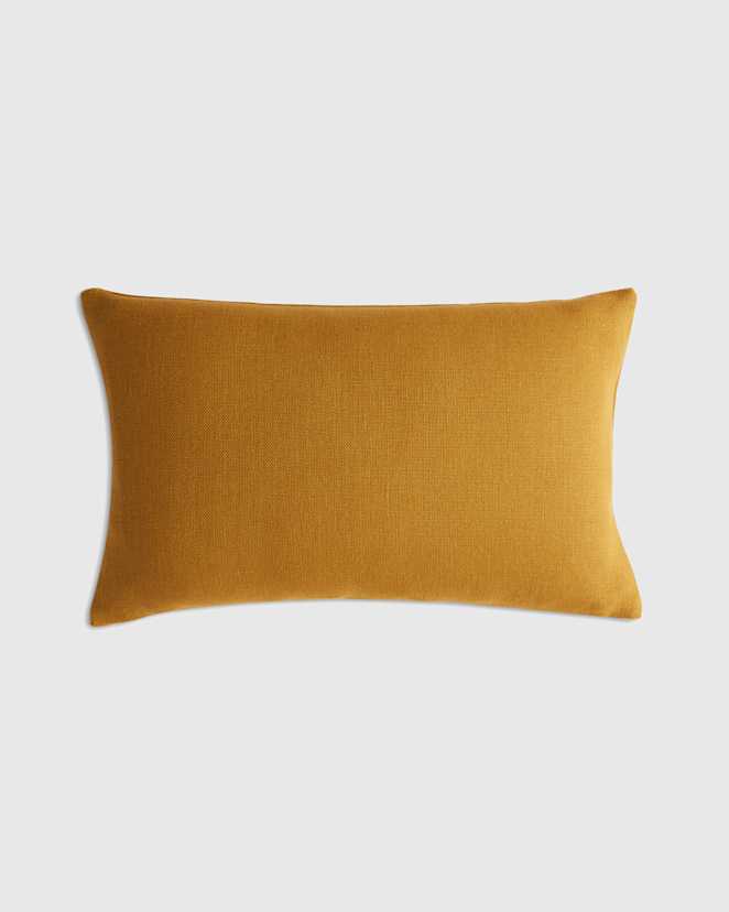 Wheat Luxe Linen Pillow Cover