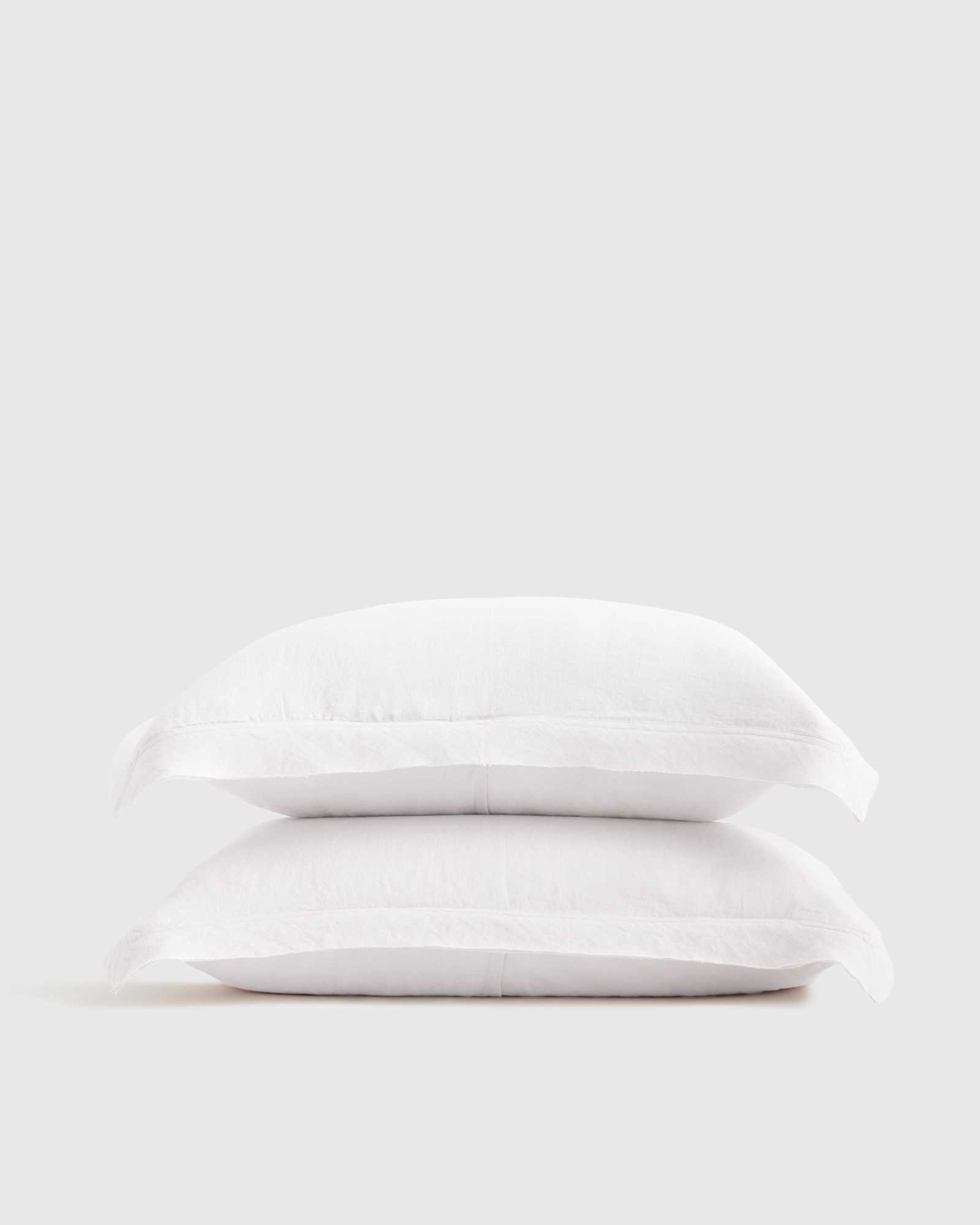 Euro Linen Double Flange White 183812