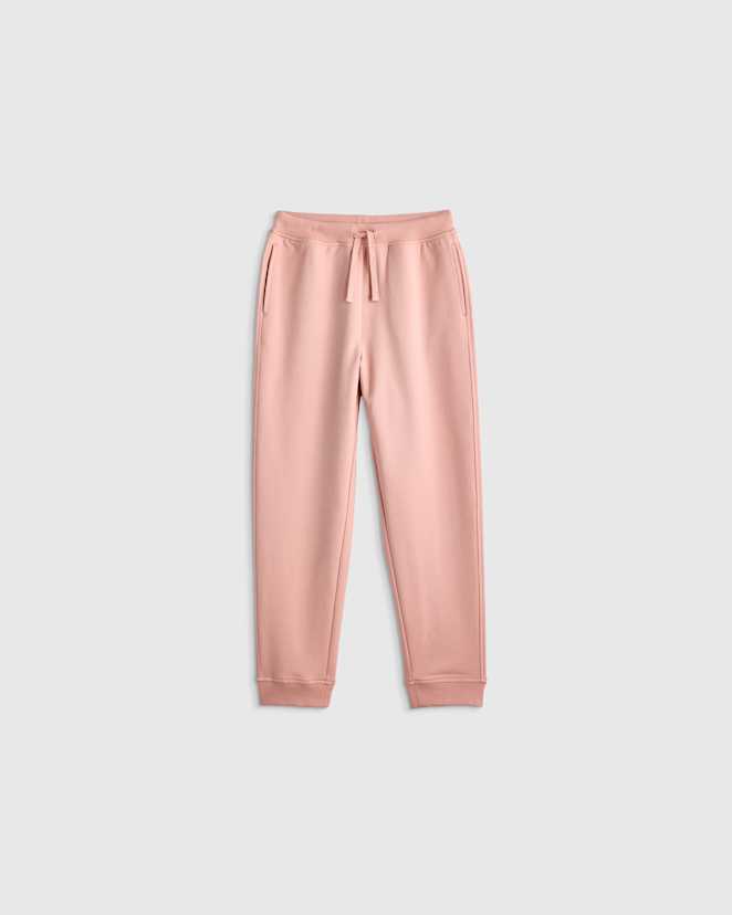 Pink Rose Jogger en jersey bouclette de coton biologique