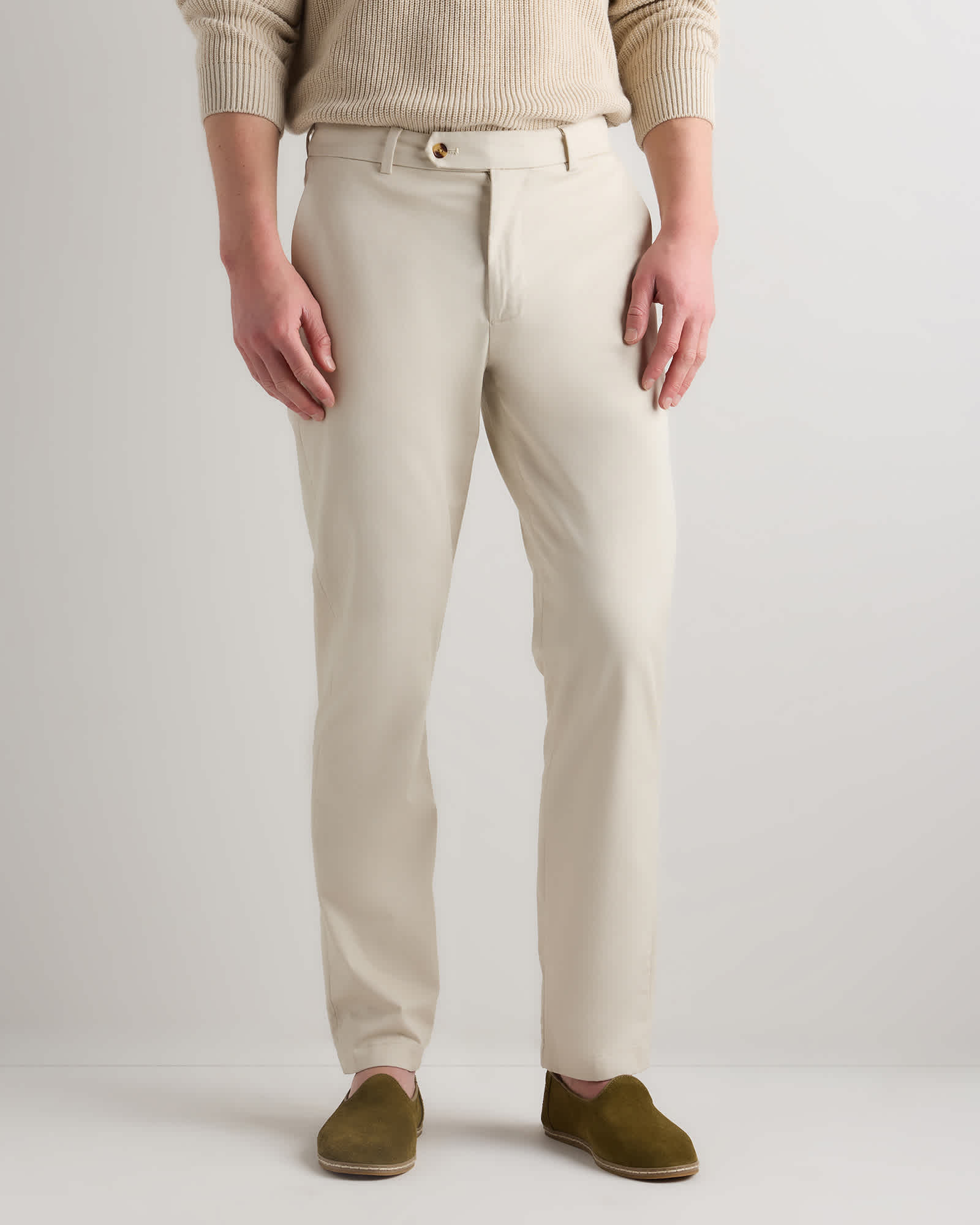 Stone Pantalon chino infroissable biologique - coupe droite