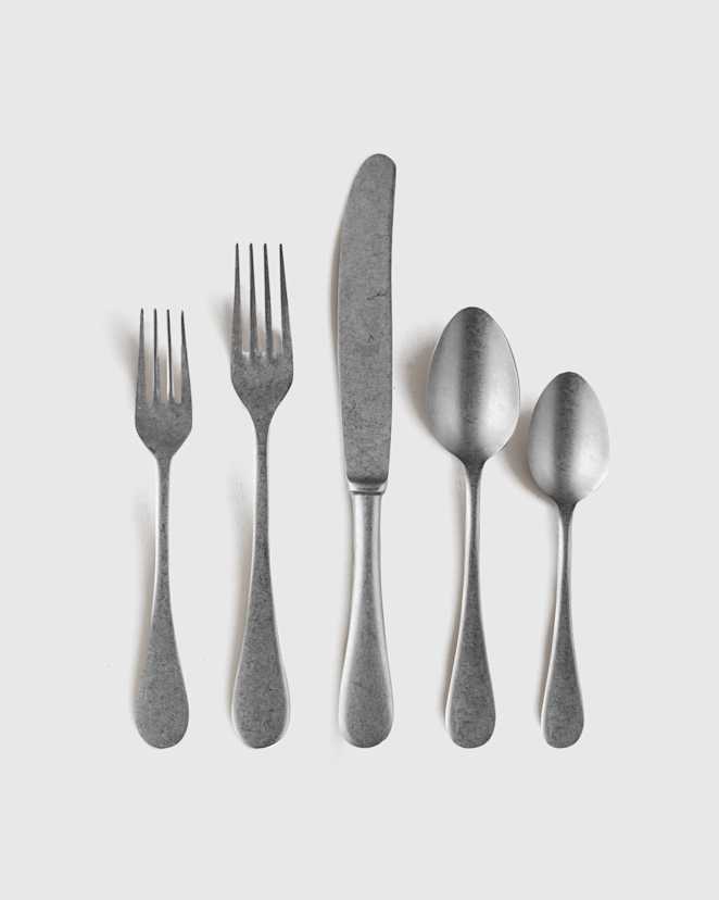 Vintage Stainless Steel Brescia Flatware 20-Pc Set