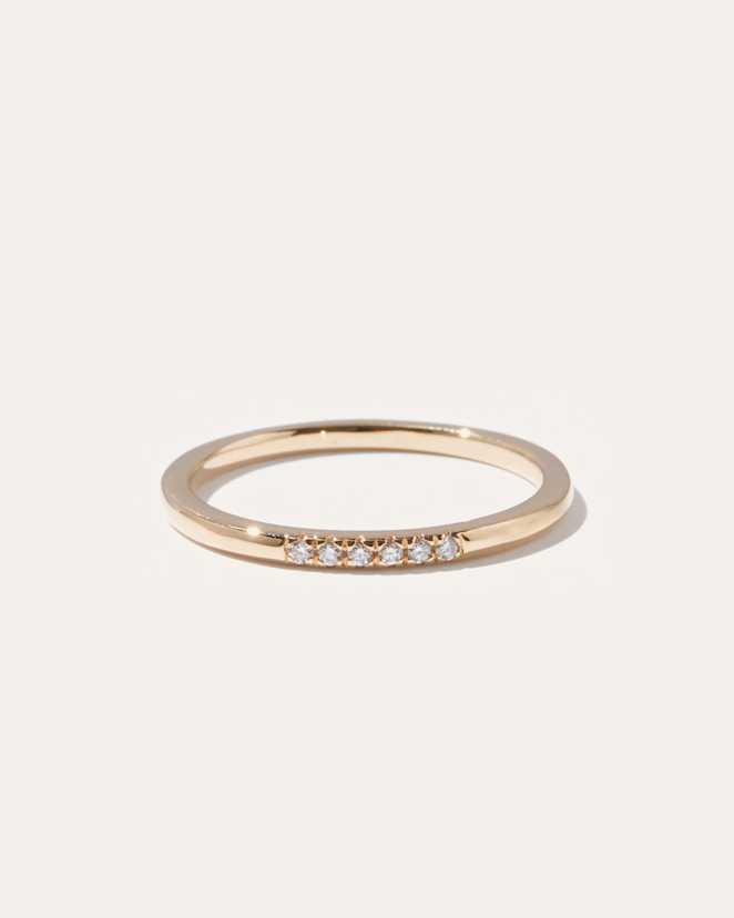 Yellow Gold 14K Gold Diamond Line Ring