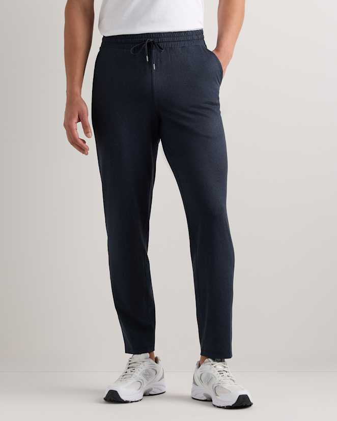 Heather Deep Navy Flowknit Performance Pants