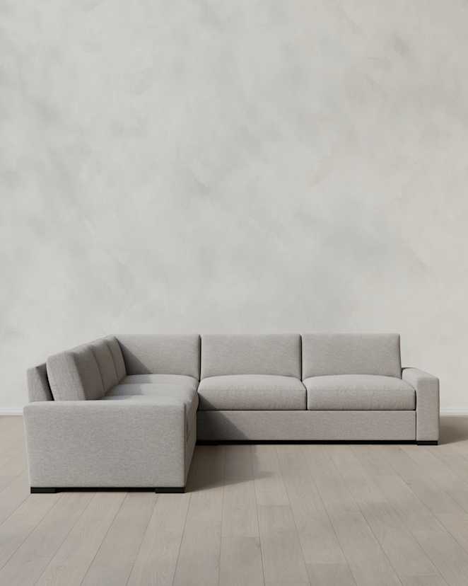 Fog Stillman L Sectional in Performance Basketweave