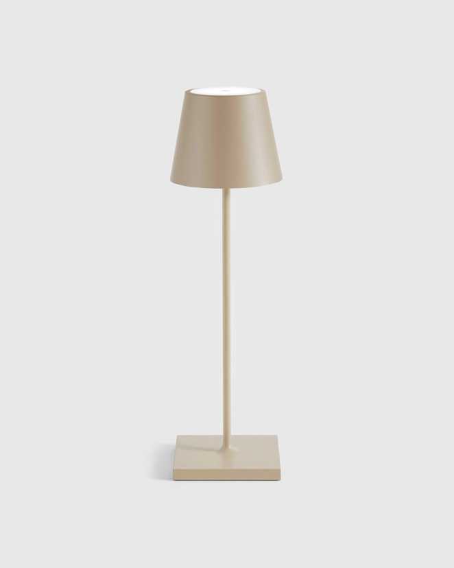 Sand Poldina Pro Rechargeable Table Lamp by Zafferano
