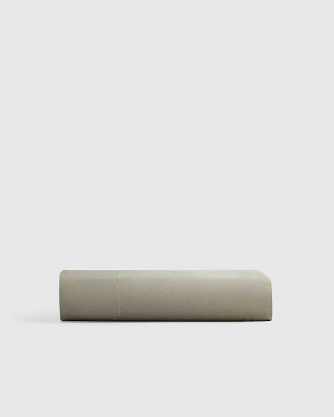 Dried Sage Organic Crisp & Smooth Cotton Flat Sheet