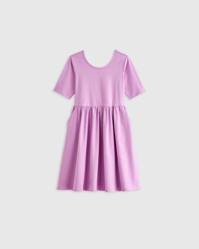 Bright Orchid Organic Cotton Skater Dress