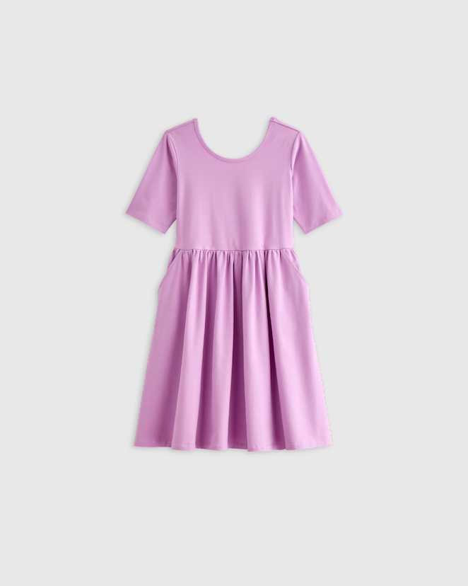 Bright Orchid Organic Cotton Skater Dress