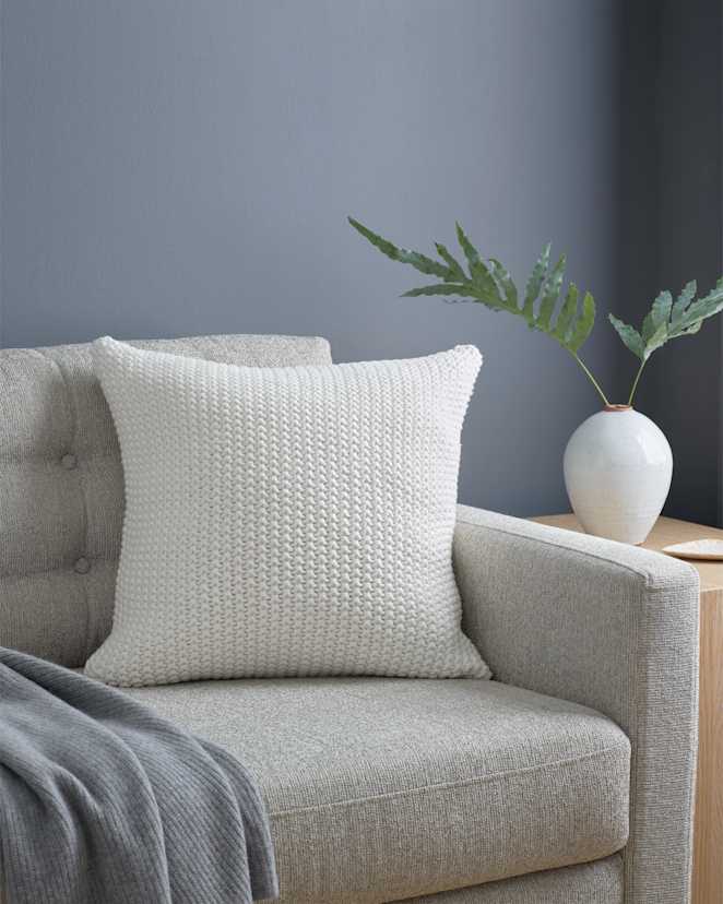 Ivory Cotton Fisherman Pillow Cover