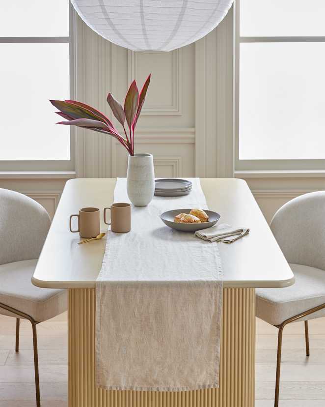Flax European Linen Table Runner