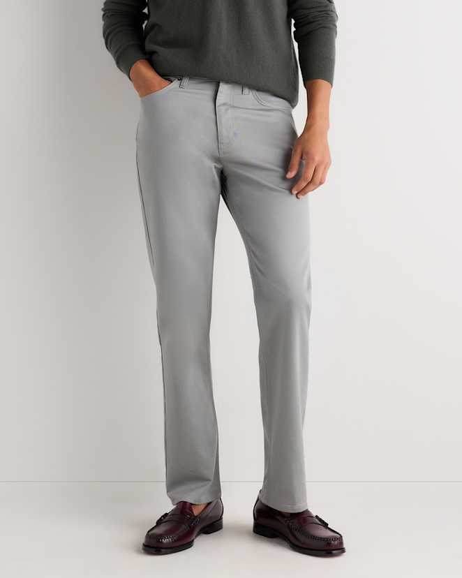 Monument Grey Comfort Stretch Traveler 5-Pocket Pants - Straight