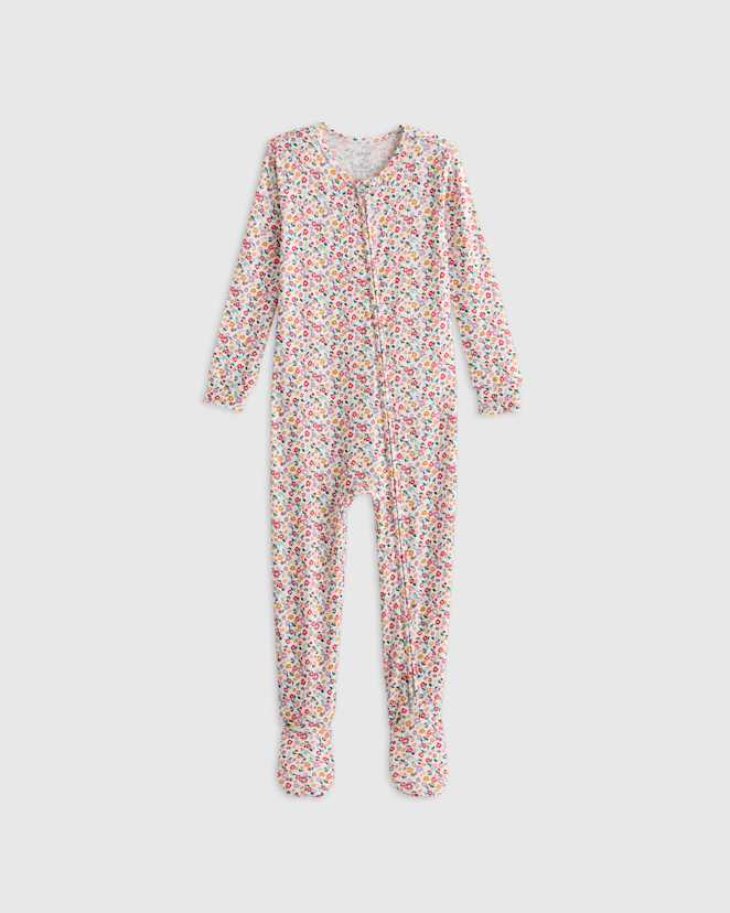 Ditsy Floral Bamboo Footie Pajama