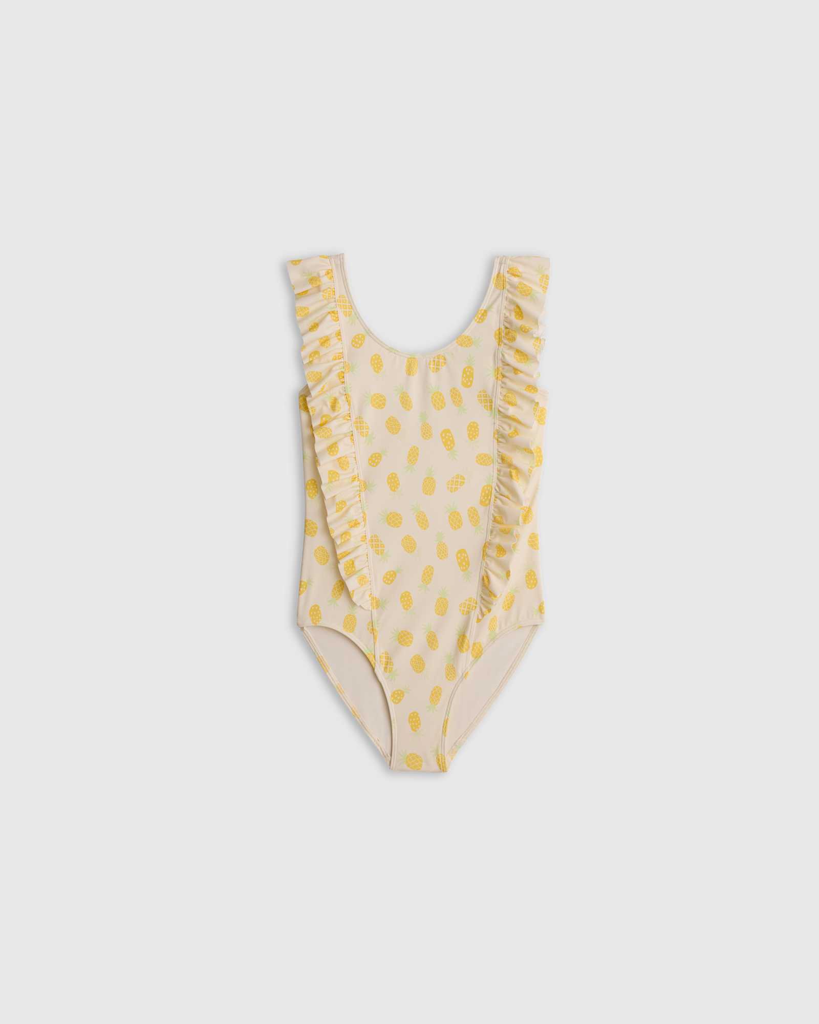 pineapple Ruffle One Piece Swimsuit