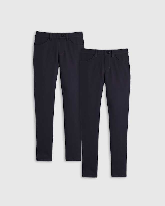 Navy Ultra-Stretch Ponte Skinny Pants 2-Pack