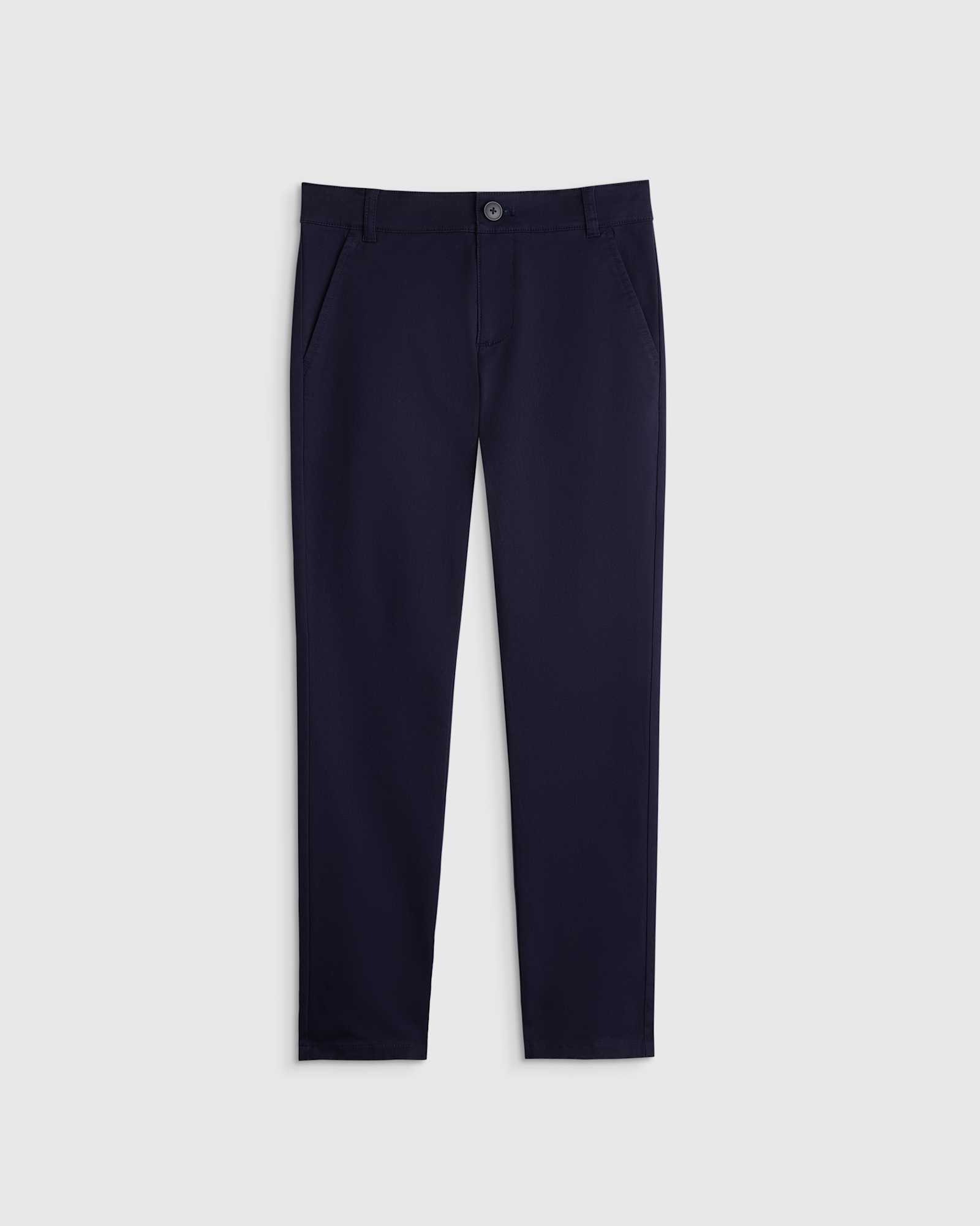 Navy Girls Organic Cotton Stretch Chino