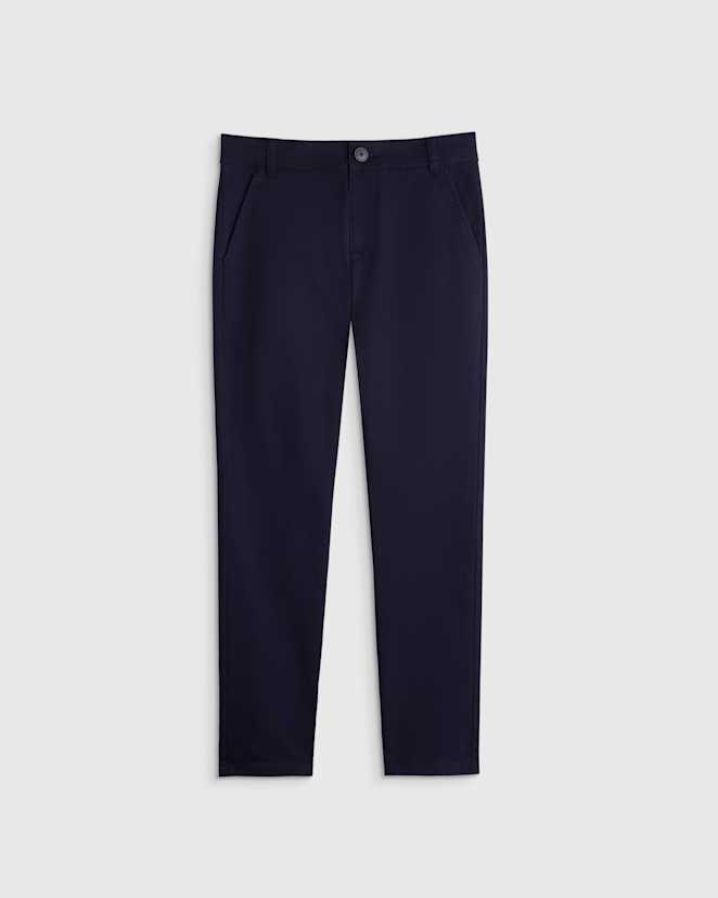 Navy Girls Organic Cotton Stretch Chino